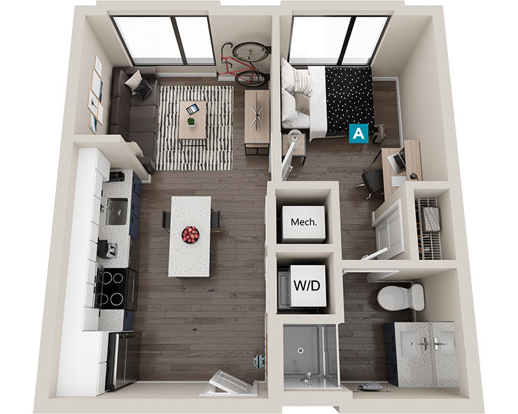 A3.1 - 1x1 Floor plan