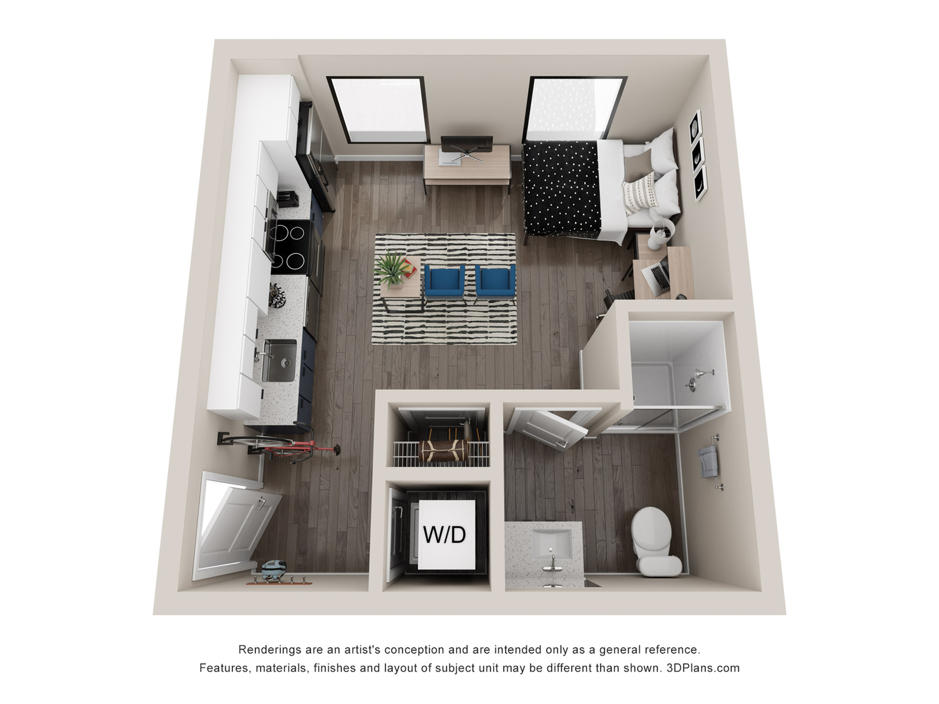 S1M - Studio Floor plan