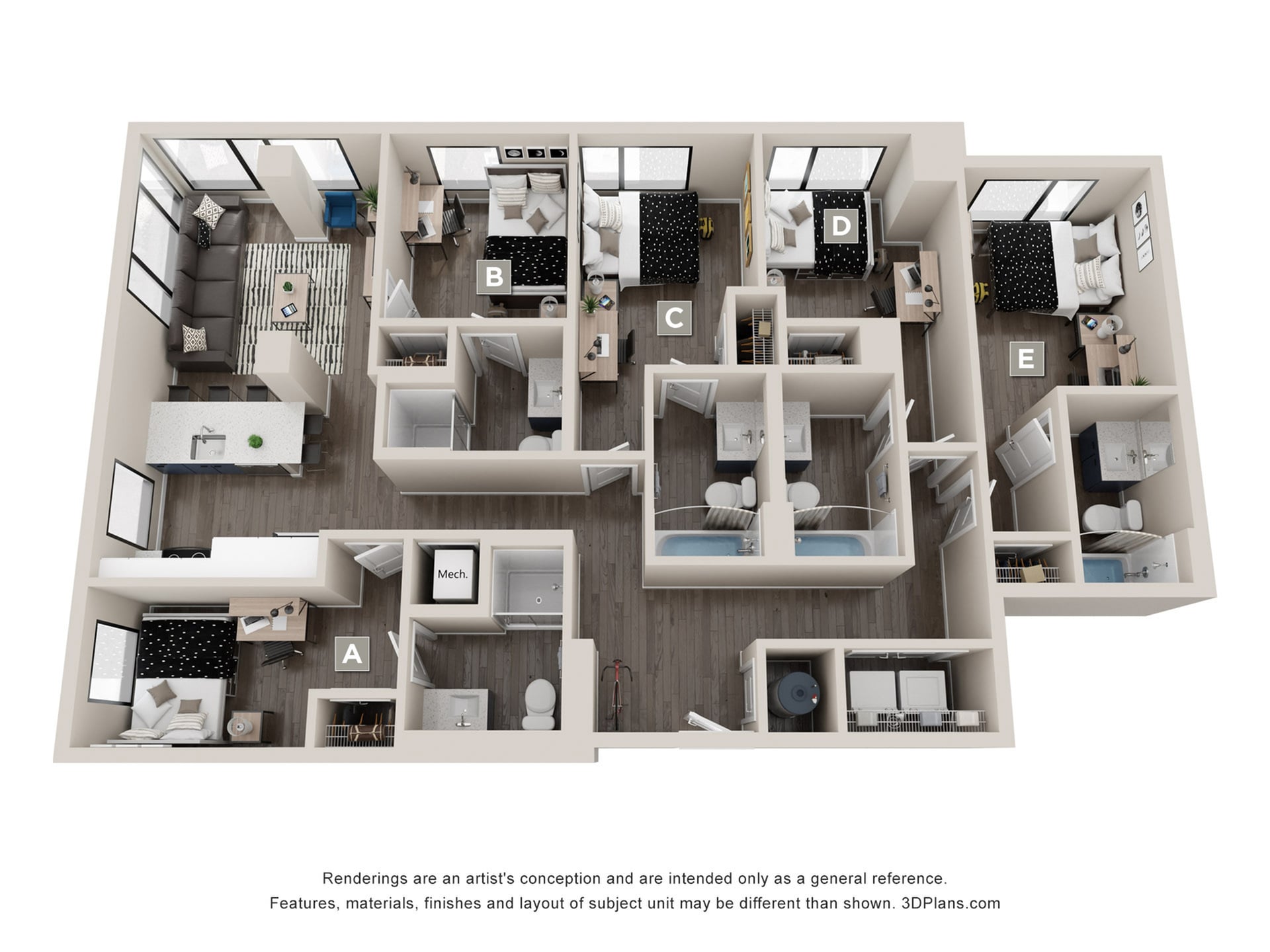 E1 - 5x5 Floor plan