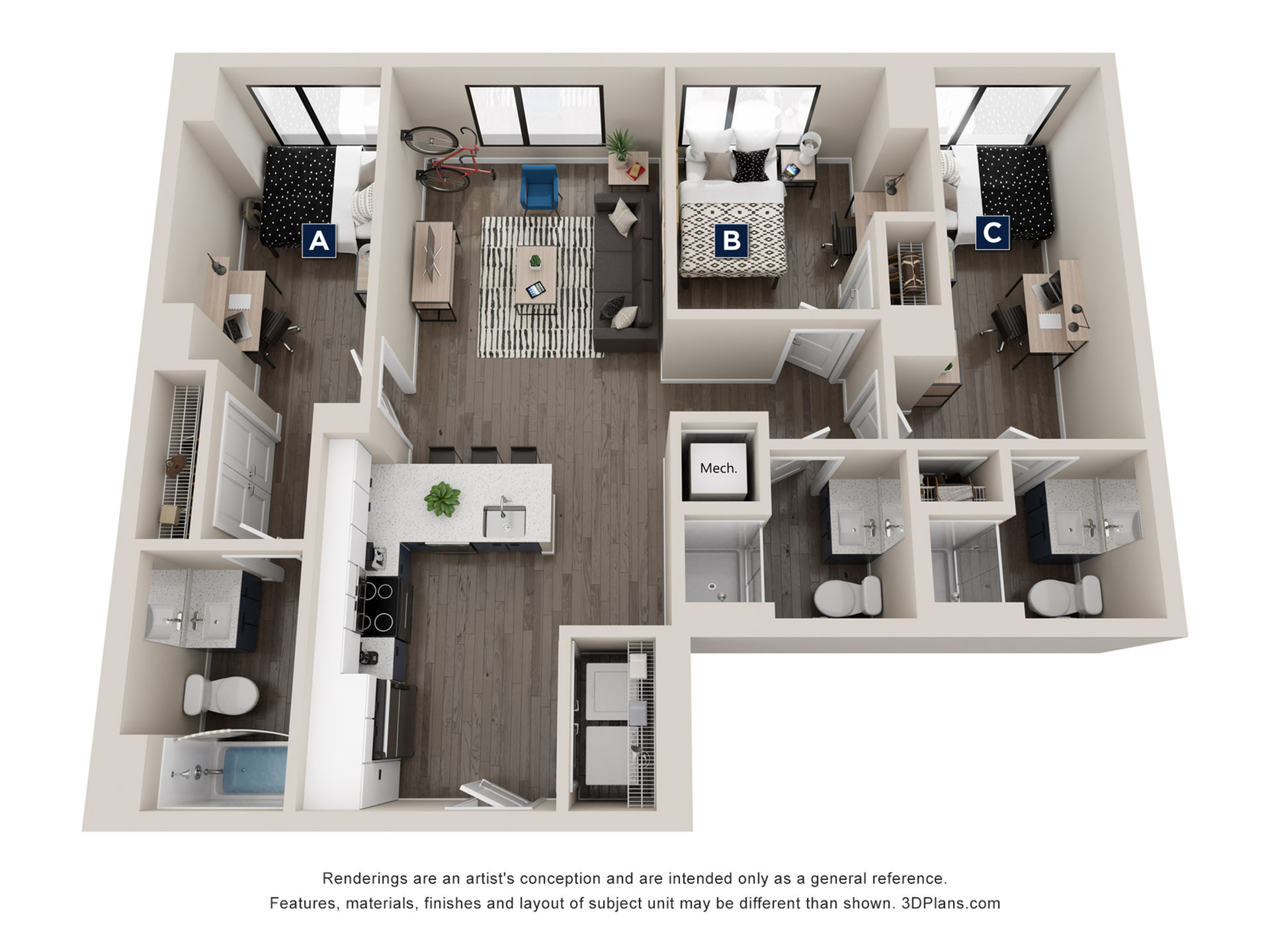 C3 - 3x3 Floor plan