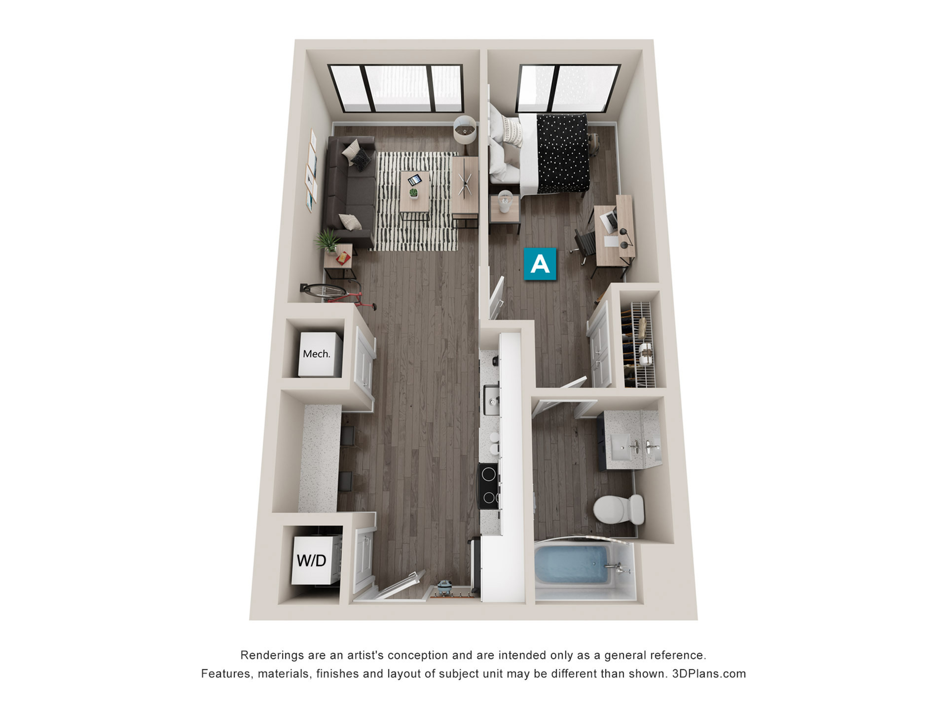 A5.1  - 1x1 Floor plan